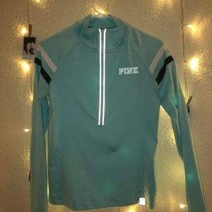 Mint half zip PINK jacket